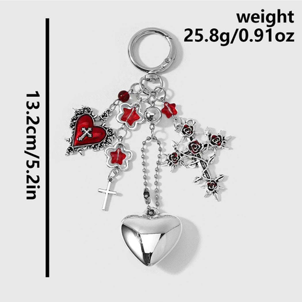 Keypus - Halloween Cross Coffin Charm Keychain