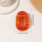 Beau - Textured Oval Hair Holder Claw Clip