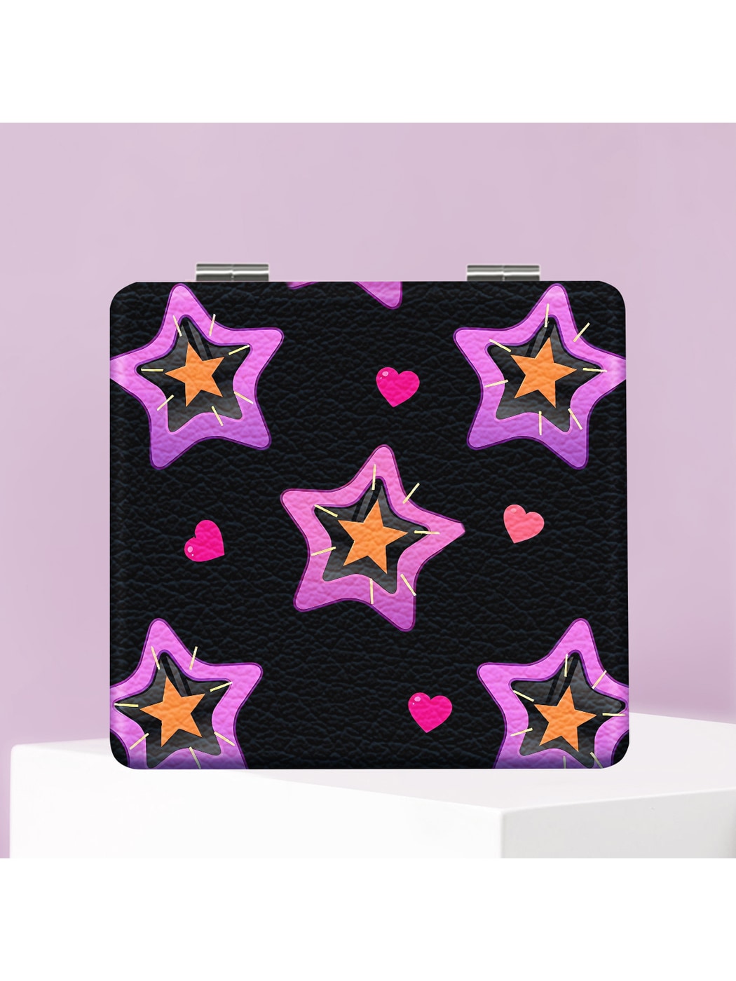 Mirroray - Y2K Star Print Compact Folding Mirror