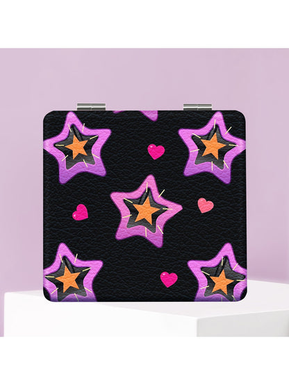 Mirroray - Y2K Star Print Compact Folding Mirror