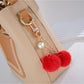 Keypus - Double furball pendant keychain