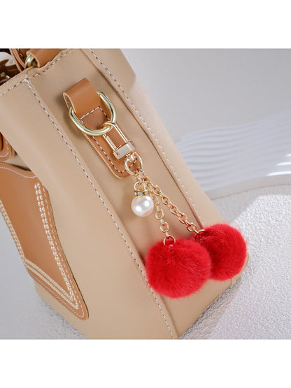 Keypus - Double furball pendant keychain