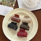 Beau - Simple Polka Dot Half Round Claw Clip