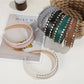 Gifty - PU Double Row Studded Geometric Headband