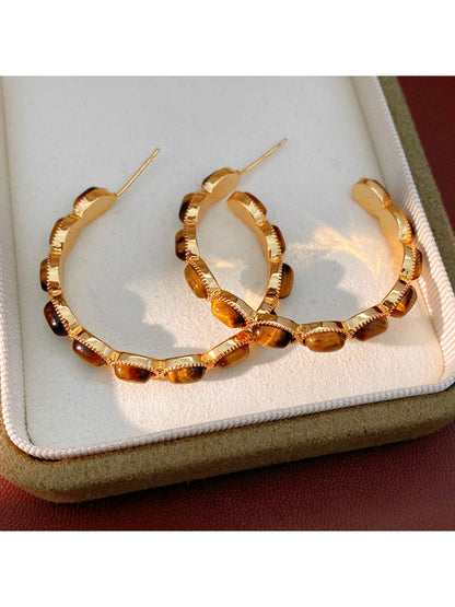 Earedge - Vintage Oval Stud Earrings