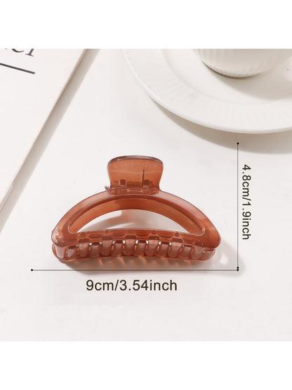 Beau - Minimalist Openwork Crescent Hair Claw Clip
