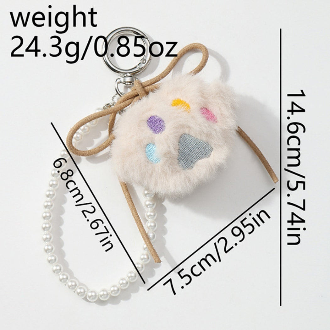Keypus - Cute Plush Cat Paw Design Keychain