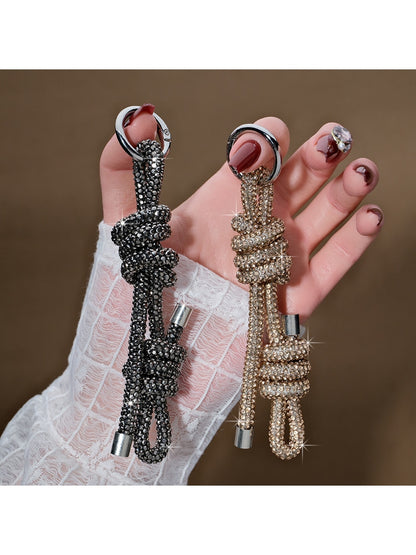 Keypus - Geometric Double Knot Bag Charm Keychain