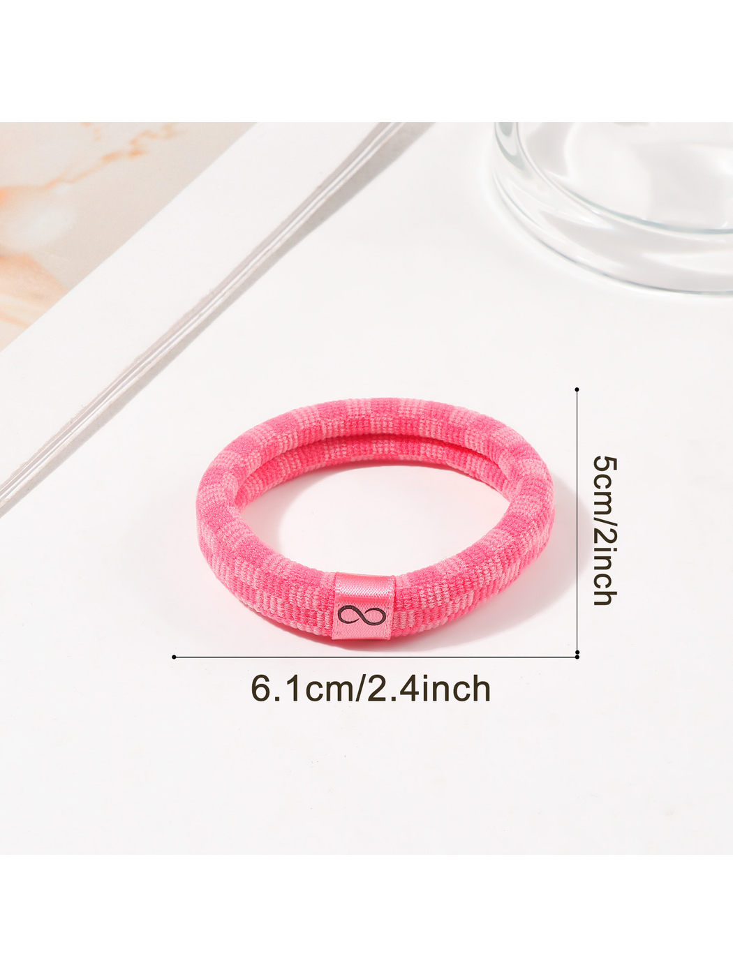 Gifty - Plaid High Elastic Ponytail Hair Tie