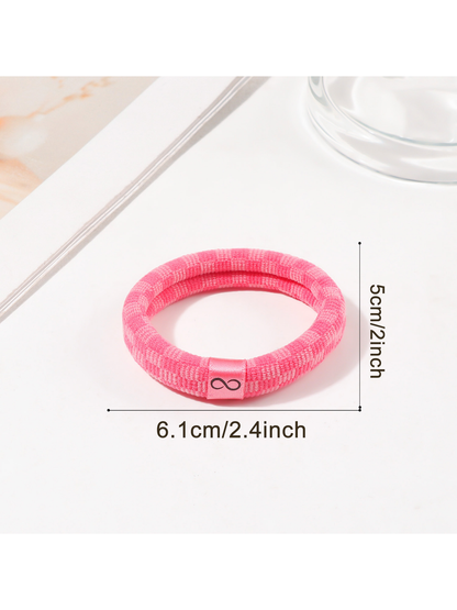 Gifty - Plaid High Elastic Ponytail Hair Tie
