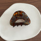 Beau - Glossy Marble Cutout Triangle Claw Clip