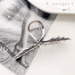 Beau - Cool Toned Geometric Line Elegant Claw Clip