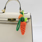 Keypus - Carrot Flower-Shaped Keychain