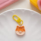 Keypus - Cute Breakfast Plate Pendant Keychain