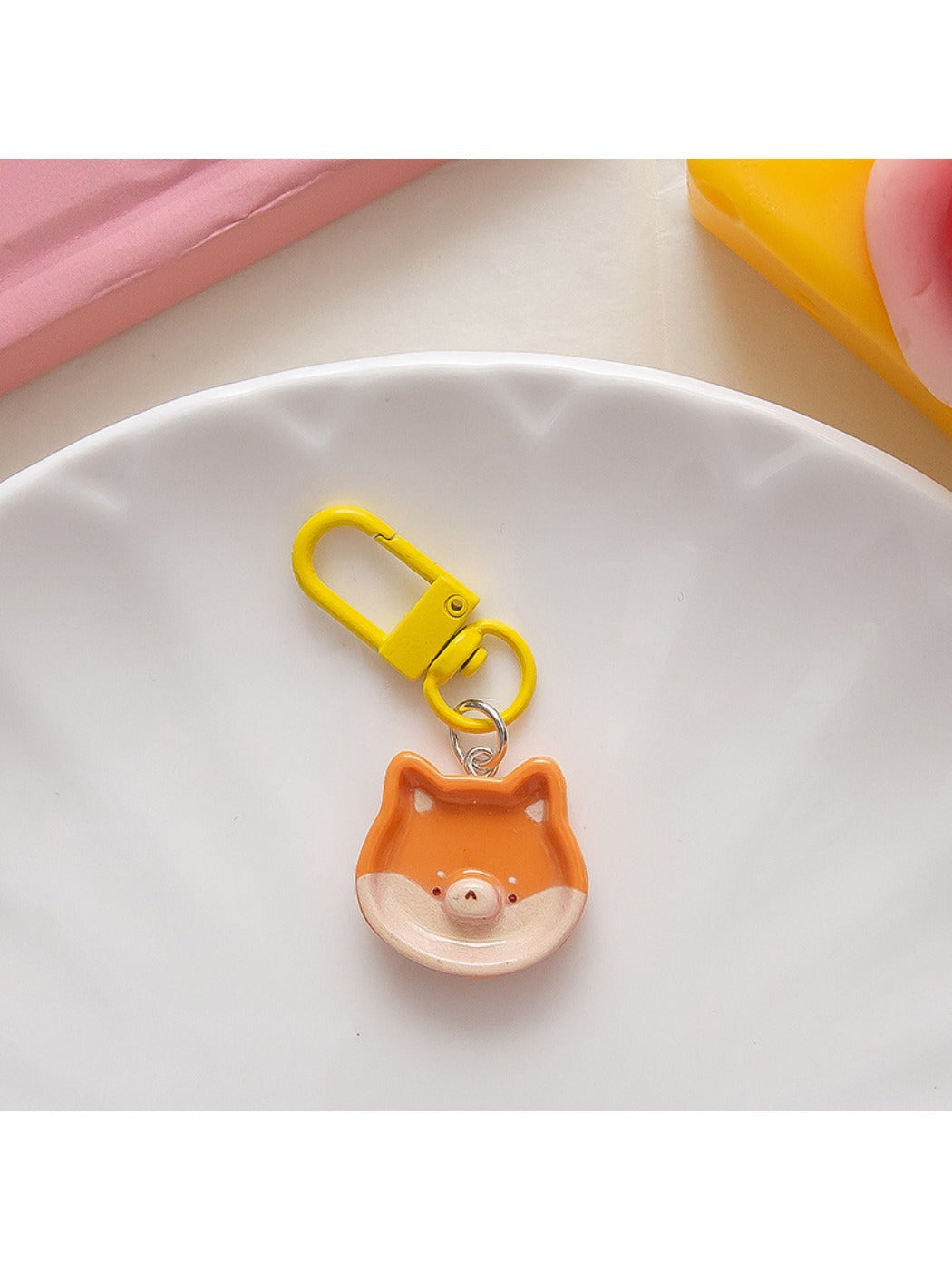 Keypus - Cute Breakfast Plate Pendant Keychain
