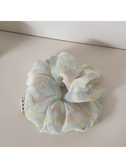 Gifty - Watercolor Mesh High Elastic Round Scrunchie