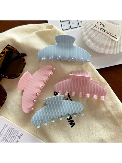 Beau - Sweet Style Striped Back Hair Claw Clip