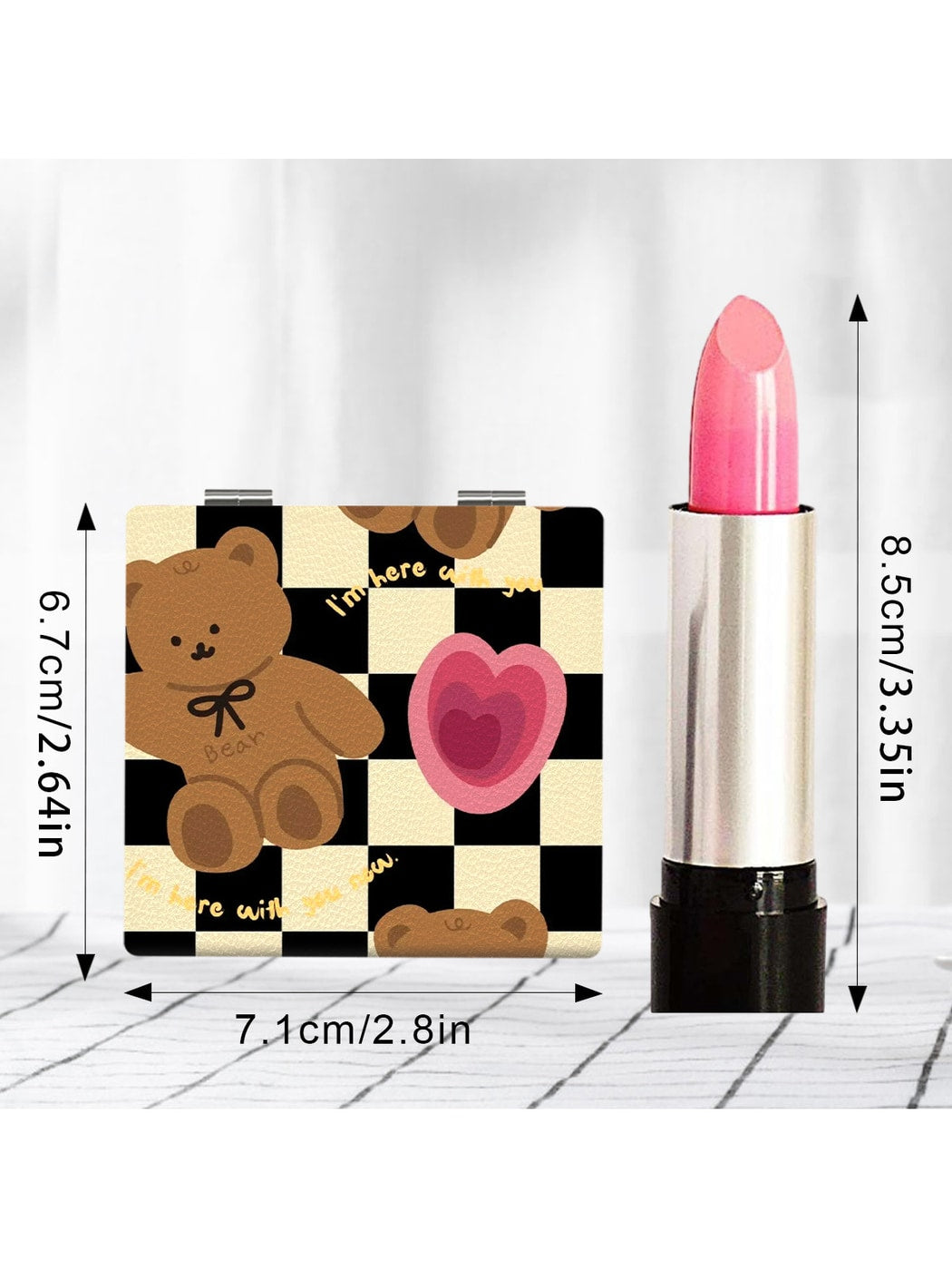 Mirroray - Y2K Style Foldable Touch-Up Makeup Mirror