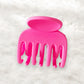Beau - Simple Solid Color Matte Finish Hair Claw Clip