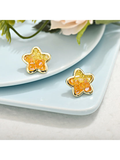 Earedge - Gradient Pentagram Statement Earrings
