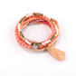 Lovra - Bohemian Layered Tassel Pendant Bracelet