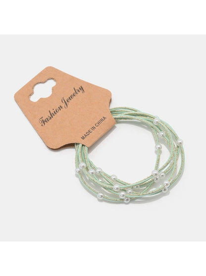 Gifty - Macaron Colored Beaded Hair Ties