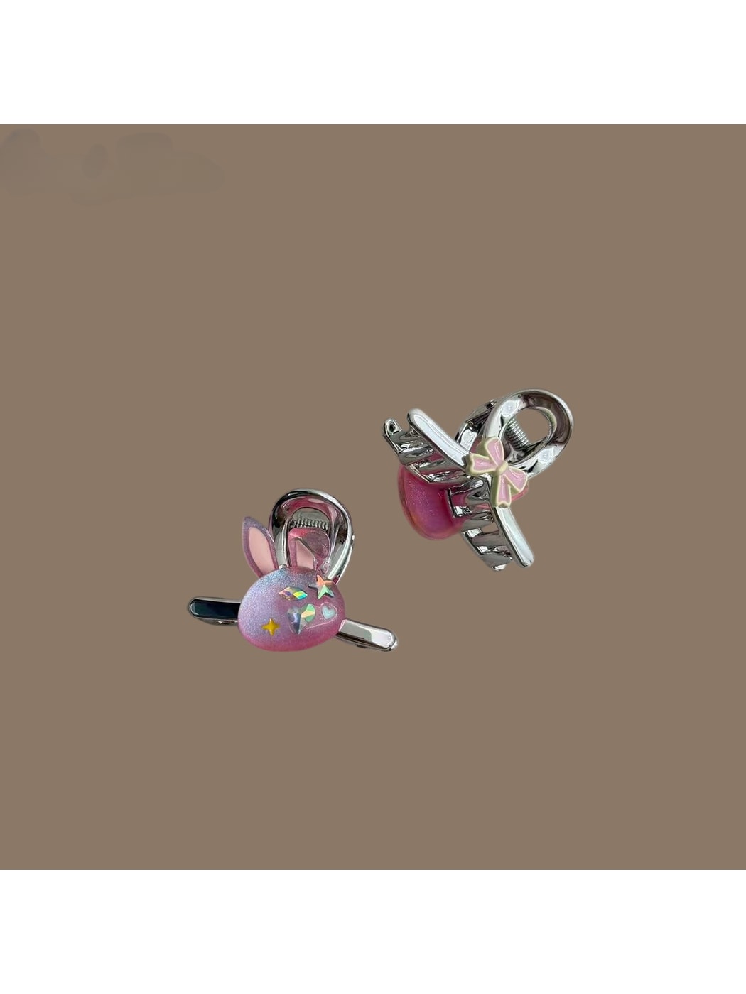 Beau - Plastic Alloy Rabbit Motif Hair Claw Clip