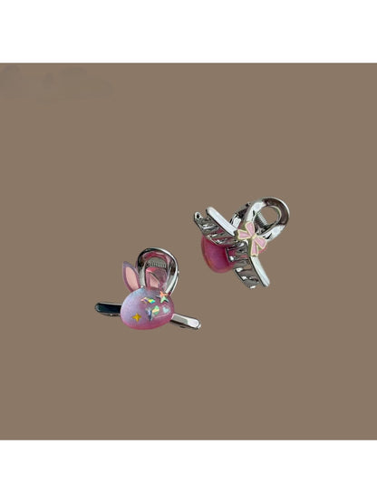 Beau - Plastic Alloy Rabbit Motif Hair Claw Clip