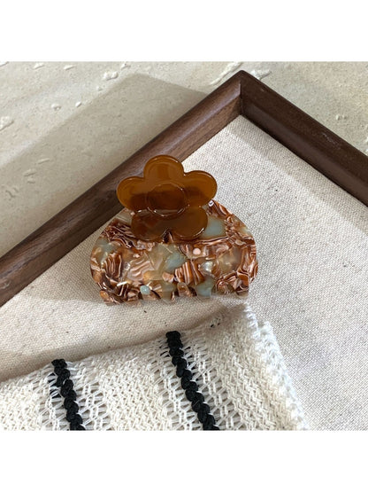 Beau - Stylish Acetate Flower Pattern Hair Clip