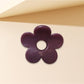 Beau - Chic Glossy Flower Shape Plastic Claw Clip