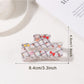 Beau - Elegant Plaid Square Hair Claw Clip