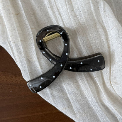 Beau - Polka Dot Geometric Hair Styling Claw Clip