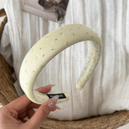 Gifty - Floral Printed Fabric Covered Padded Headband