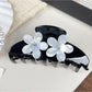 Beau - Floral Butterfly Half Moon Claw Clip