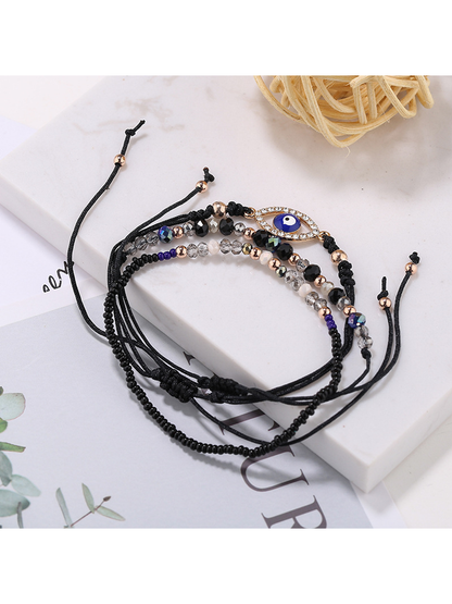 Lovra - Minimalist Stackable Eye Decorated Bracelet