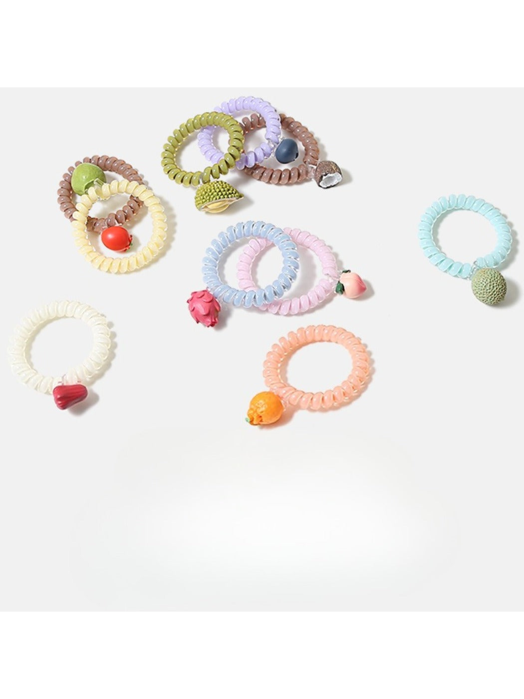 Gifty - Fruit Series Spiral Hair Ties