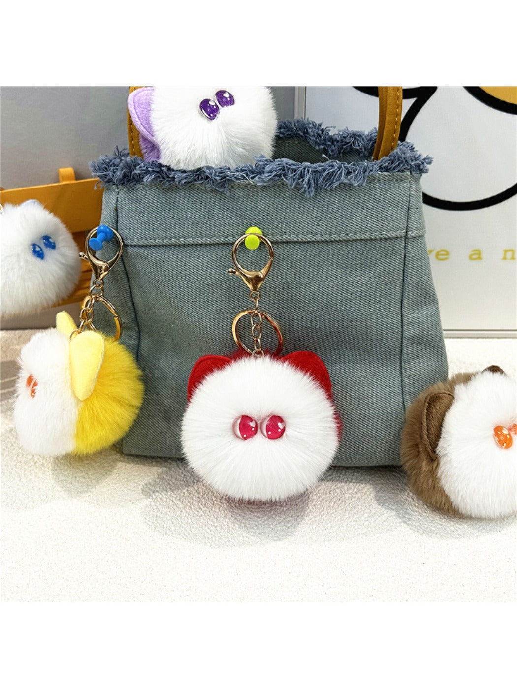 Keypus - Cute Cat Head Keychain