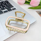 Beau - Minimal Geometric Open Frame Claw Clip