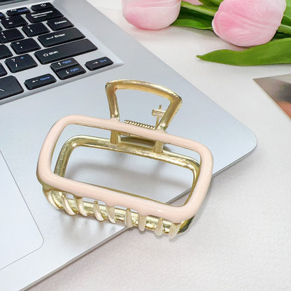 Beau - Minimal Geometric Open Frame Claw Clip