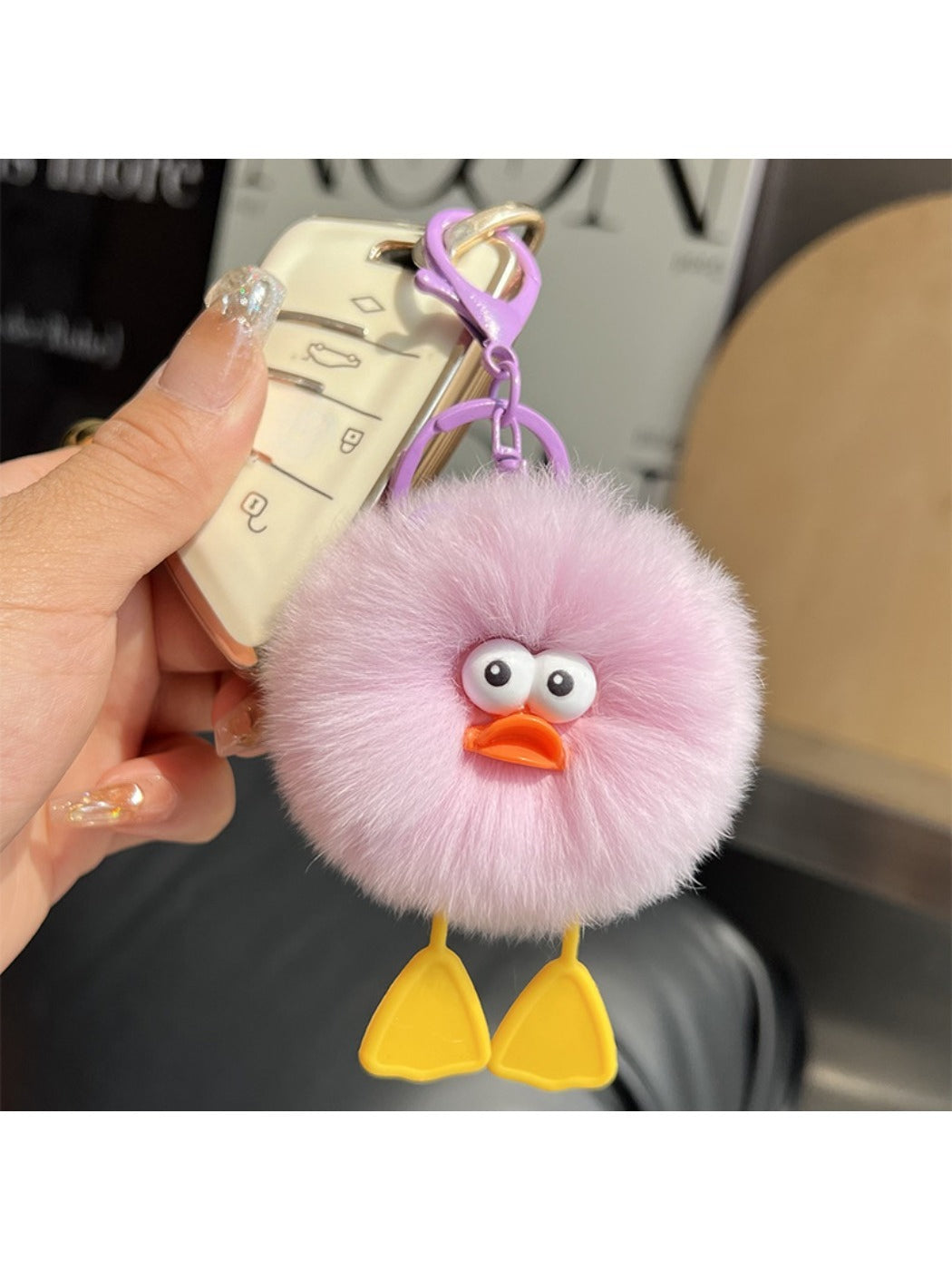 Keypus - Cute Duck Ball Keychain