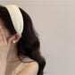 Gifty - Sweet Pleated Fabric Look Wide Women's Headband