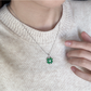 Earedge - Leaf Shape Clover Detail Earrings