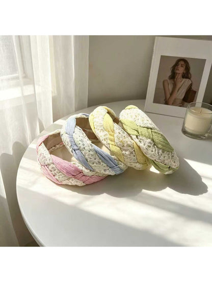 Gifty - Lace Daisy Woven Floral Decorative Headband