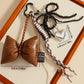 Keypus - Bow Heart Woven Cord Keychain Bag Charm