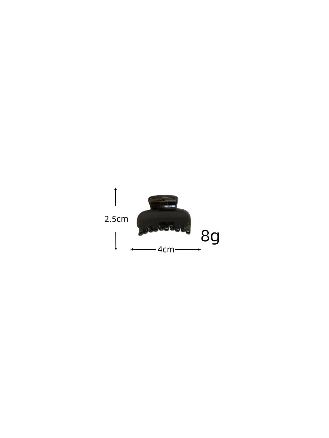 Beau - Geometric Half Round Plastic Claw Clip