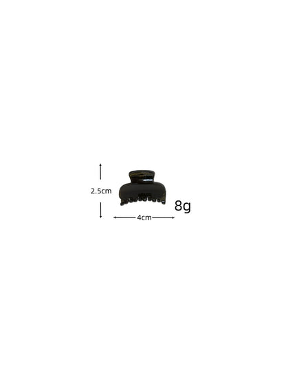 Beau - Geometric Half Round Plastic Claw Clip
