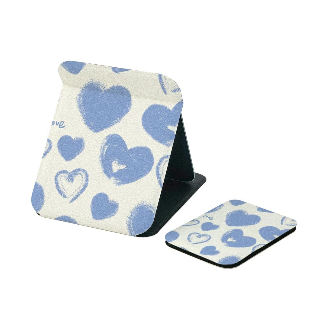 Mirroray - Floral Pattern PU Frame Folding Makeup Mirror