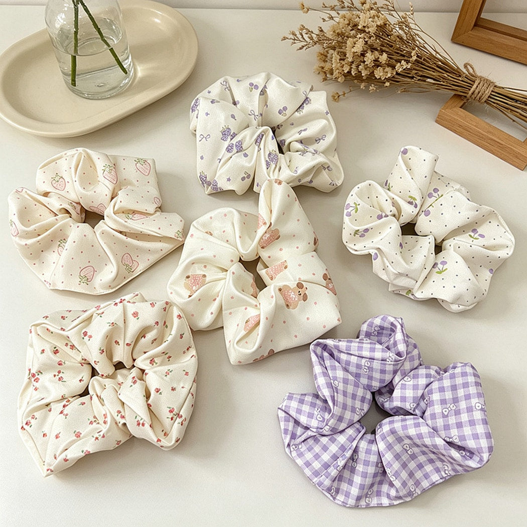 Gifty - Sweet Style Patterned Ponytail Hair Scrunchie