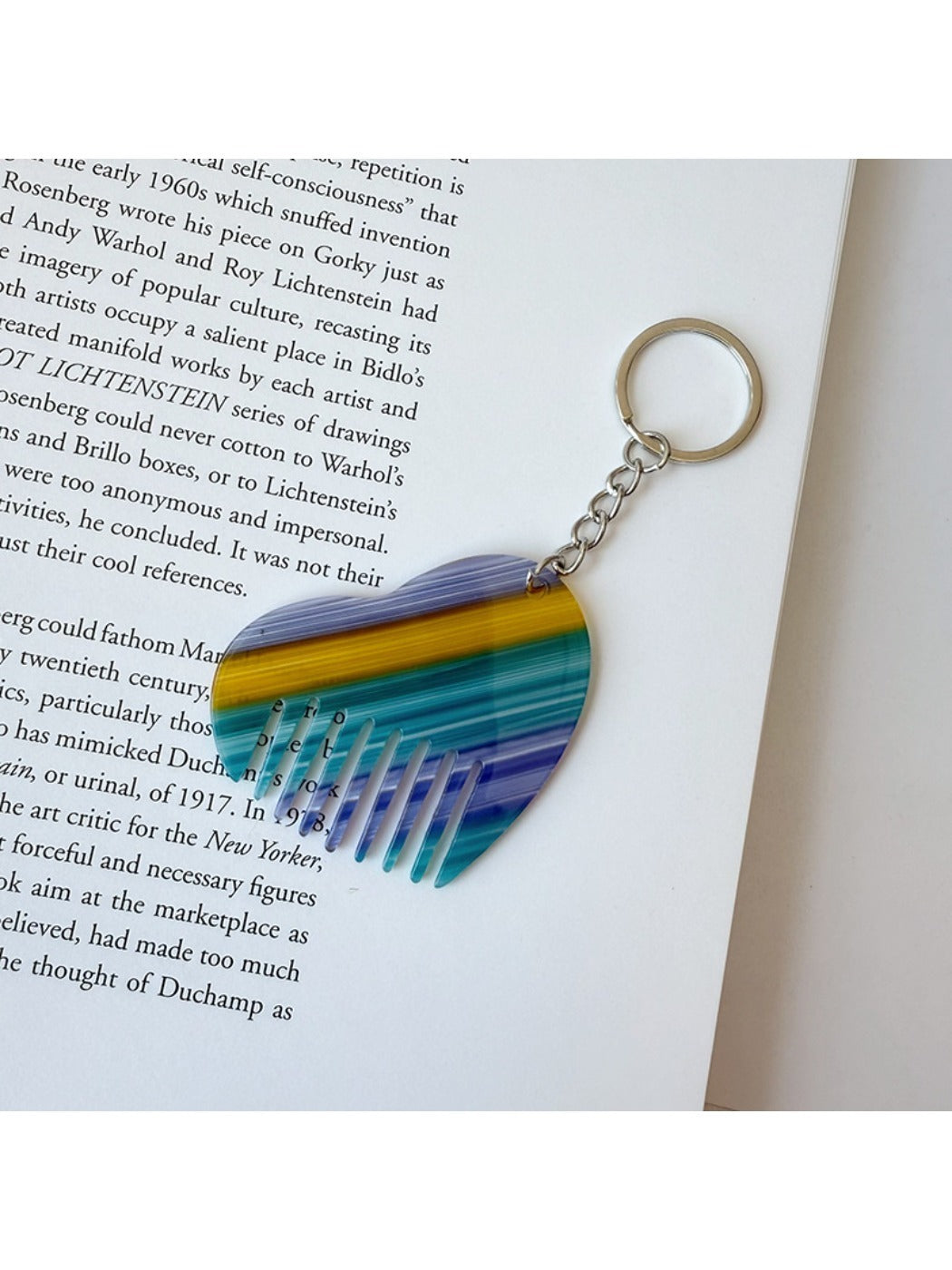 Keypus - Cute Heart Comb Keychain