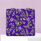 Mirroray - Floral Print PU Cover Folding Makeup Mirror